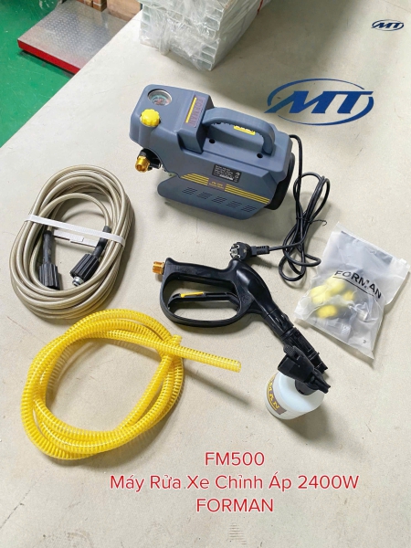 Máy rửa xe chỉnh áp 2400w FORMAN