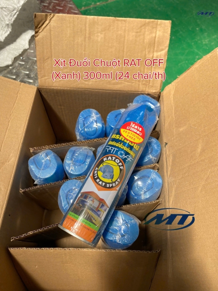 Xịt đuổi chuột RAT OFF (xanh) 300ml (24chai/Th)