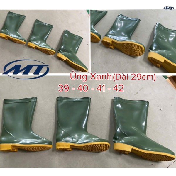 Ủng Xanh Đế Vàng (CAO 29CM )